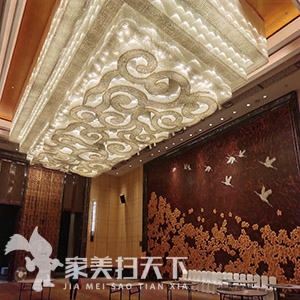 清洗全國五星酒店大型水晶燈成功案例（十）